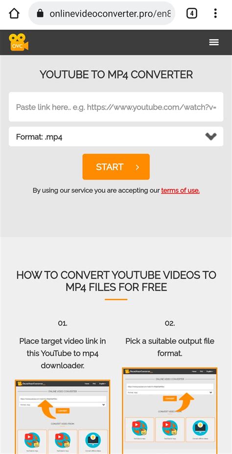 Give clear instructions. . Offeo youtube to mp4